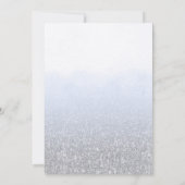 Baby shower d'aquarelle gris bleu Invitation (Dos)