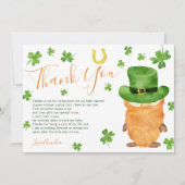 baby shower d'aquarelle Merci St Patrick (Devant)