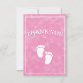 Baby shower d'aquarelle rose Modèle rectangle (Devant)