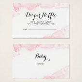 Baby shower d'aquarelle rose Sakura Raffin de couc (Devant & derrière)