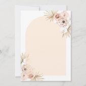 Baby shower d'arc floral Pastel Boho Invitation (Dos)