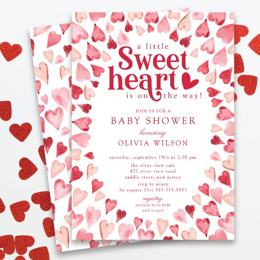 Baby shower Darling Sweetheart Invitation