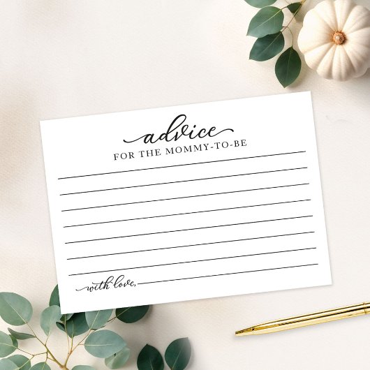 Baby shower d'automne Citrouille vert Cartes de co