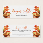 Baby shower d'automne Feuille de l'érable Raffin d (Devant & derrière)