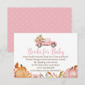 Baby shower d'automne Livres pour cartes pour bébé (Devant / Derrière)