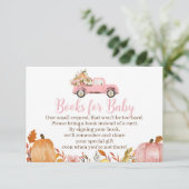 Baby shower d'automne Livres pour cartes pour bébé (Debout devant)