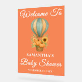 Baby shower d'automne Rustic Hot Air Balloon Accue (Angle)