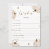 Baby shower D'Automne Voeux Pour Carte Bébé (Devant)