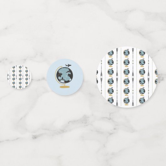 Baby shower d'aventure Confetti (Derrière)