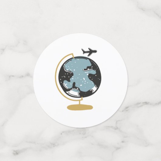 Baby shower d'aventure Confetti (Petit recto)