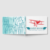 Baby shower d'avion Livre d'invité (Complet)