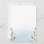 Baby shower de baleine Invitation pour bébé garçon (Dos)