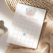 Baby shower de baleine rose Bingo Invitation de je