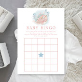 Baby shower de baleine rose Bingo Invitation de je