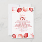 Baby shower de ballons de fraises Petit Merci (Devant)