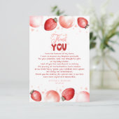 Baby shower de ballons de fraises Petit Merci (Debout devant)