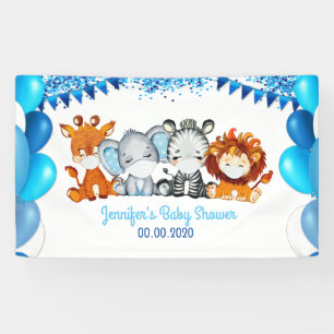 Baby shower de bannières pour éléphants masqué