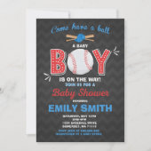 Baby shower de baseball Invitation Baby shower spo (Devant)