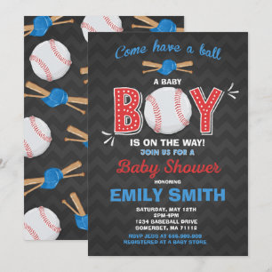 Baby shower de baseball Invitation Baby shower spo