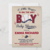 Baby shower de baseball Invitation Douche de baseb (Devant)