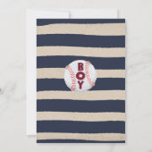 Baby shower de baseball Invitation Douche de baseb (Dos)