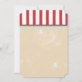 Baby shower de baseball Invitation Style de billet (Dos)