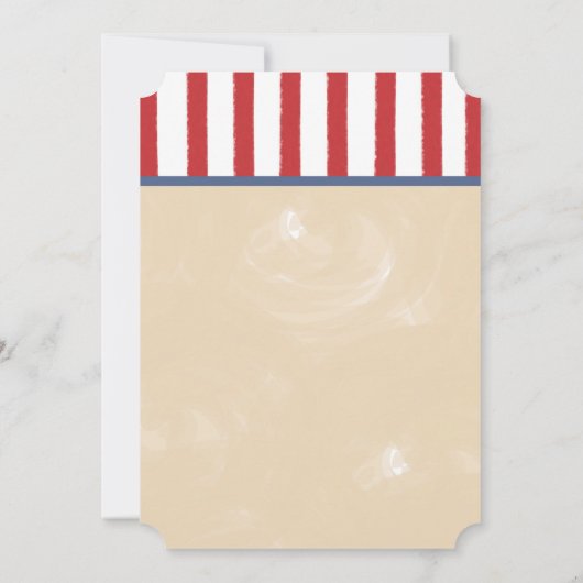 Baby shower de baseball Invitation Style de billet (Dos)