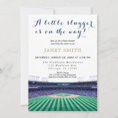 Baby shower de baseball thème Invitation (Devant)