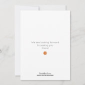 Baby shower de basket-ball aquarelle Invitation (Dos)