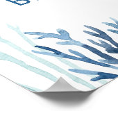 Baby shower de bateau à voile Affiche de bienvenue (Coin)