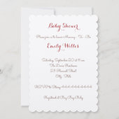 Baby shower de bénédictions pour bébés Invitation (Dos)