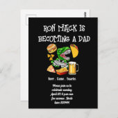 Baby shower de bière Dadchelor party Invitation (Devant / Derrière)