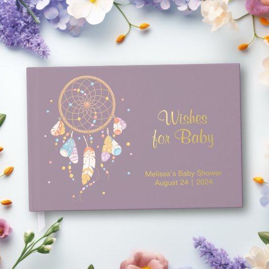 Baby shower de Boho de Dreamcatcher Tribal Purple