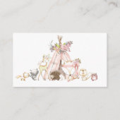 baby shower de bois cartes de tombola (Dos)