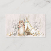 baby shower de bois cartes de tombola (Dos)