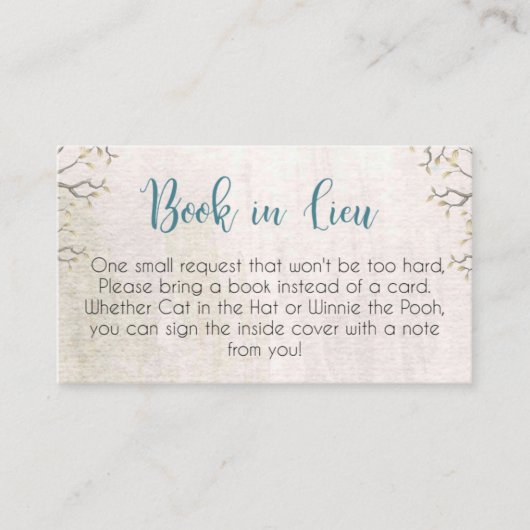 baby shower de bois cartes de tombola (Devant)