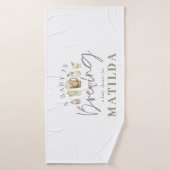baby shower de boissons aquarelle peinte (Serviette de bain)