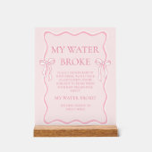 Baby shower de boue rose My Water Broke Jeu (Recto)