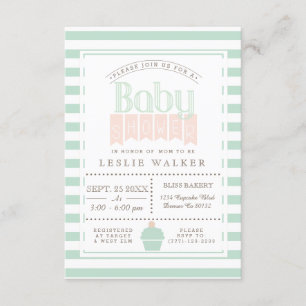 Baby shower de boulangerie chic Invitation