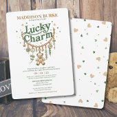 Baby shower de bracelet Lucky Charm Invitation