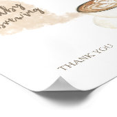 Baby shower de brasserie à café - affiche de la to (Coin)