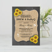 Baby shower de brasserie et BABYQ Chalk Invitation (Debout devant)
