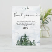 Baby shower de calligraphie sauvage Carte de remer (Debout devant)