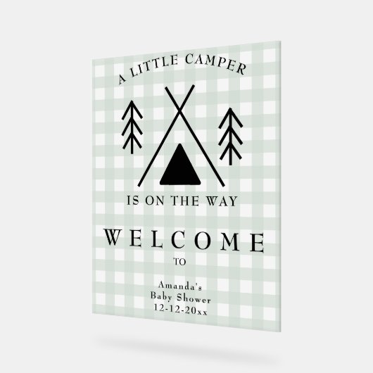 Baby shower de camping de bienvenue (Angle)