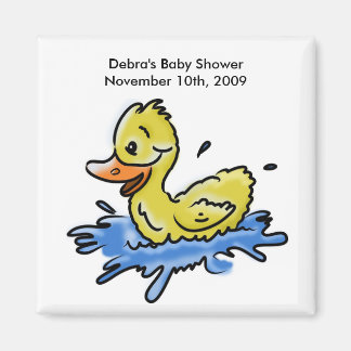 Baby shower de canard à éclaboussures pour aimant