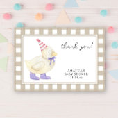 Baby shower de canard mignon merci