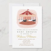 baby shower de carrousel Invitation (Devant)