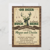 Baby shower de cerfs de Camouflage Invitation de l (Devant)