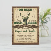 Baby shower de cerfs de Camouflage Invitation de l (Debout devant)