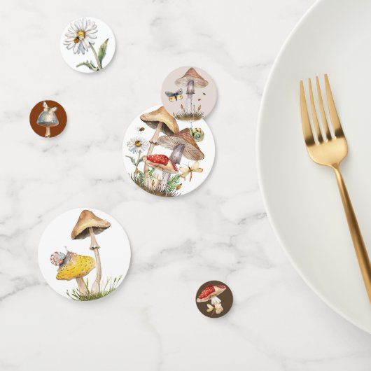 Baby shower de champignons des bois Confetti avec (Groupe)